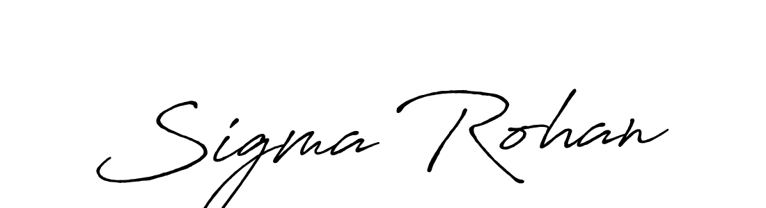 How to Draw Sigma Rohan signature style? Antro_Vectra_Bolder is a latest design signature styles for name Sigma Rohan. Sigma Rohan signature style 7 images and pictures png