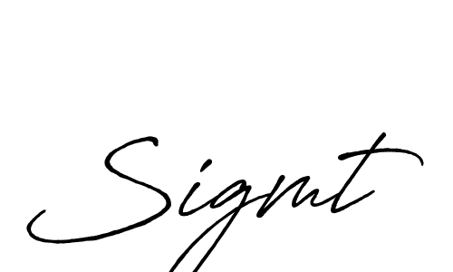Sigmt stylish signature style. Best Handwritten Sign (Antro_Vectra_Bolder) for my name. Handwritten Signature Collection Ideas for my name Sigmt. Sigmt signature style 7 images and pictures png