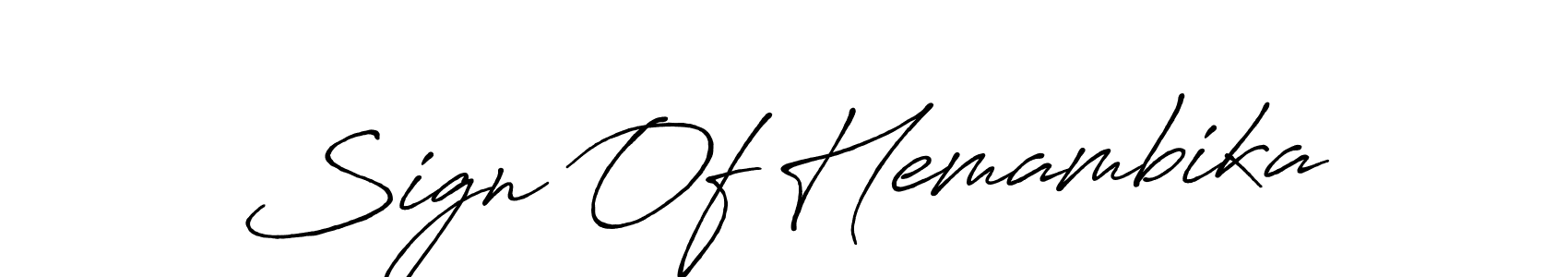 Use a signature maker to create a handwritten signature online. With this signature software, you can design (Antro_Vectra_Bolder) your own signature for name Sign Of Hemambika. Sign Of Hemambika signature style 7 images and pictures png