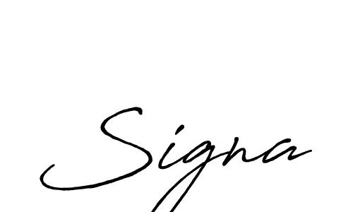 Use a signature maker to create a handwritten signature online. With this signature software, you can design (Antro_Vectra_Bolder) your own signature for name Signa. Signa signature style 7 images and pictures png