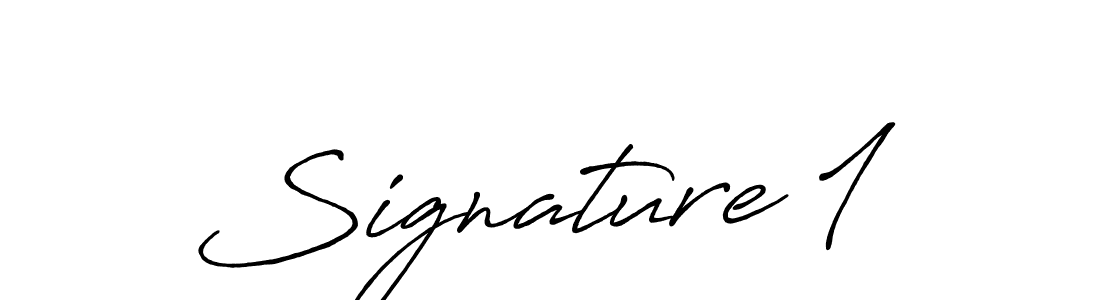 Design your own signature with our free online signature maker. With this signature software, you can create a handwritten (Antro_Vectra_Bolder) signature for name Signature 1. Signature 1 signature style 7 images and pictures png