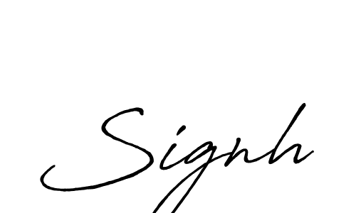 Also we have Signh name is the best signature style. Create professional handwritten signature collection using Antro_Vectra_Bolder autograph style. Signh signature style 7 images and pictures png