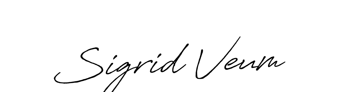 You should practise on your own different ways (Antro_Vectra_Bolder) to write your name (Sigrid Veum) in signature. don't let someone else do it for you. Sigrid Veum signature style 7 images and pictures png