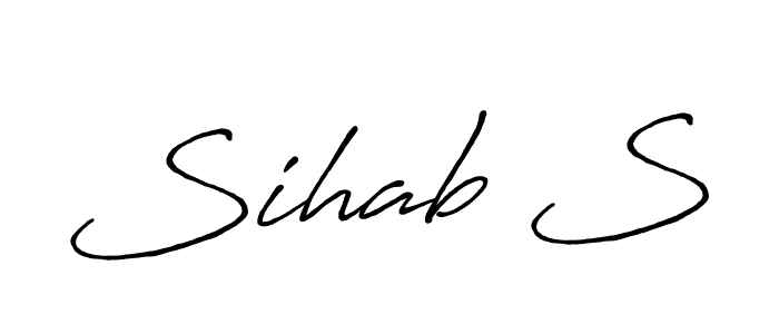 See photos of Sihab S official signature by Spectra . Check more albums & portfolios. Read reviews & check more about Antro_Vectra_Bolder font. Sihab S signature style 7 images and pictures png