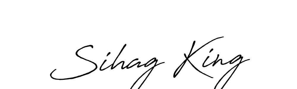 You can use this online signature creator to create a handwritten signature for the name Sihag King. This is the best online autograph maker. Sihag King signature style 7 images and pictures png