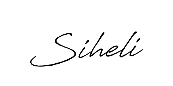 The best way (Antro_Vectra_Bolder) to make a short signature is to pick only two or three words in your name. The name Siheli include a total of six letters. For converting this name. Siheli signature style 7 images and pictures png
