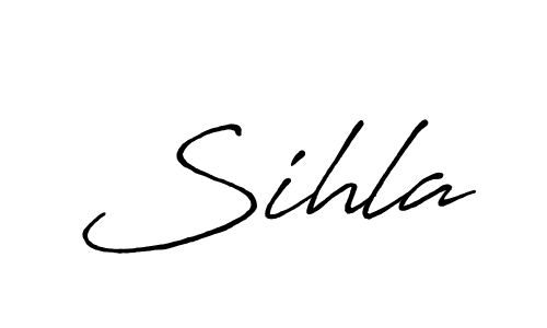 It looks lik you need a new signature style for name Sihla. Design unique handwritten (Antro_Vectra_Bolder) signature with our free signature maker in just a few clicks. Sihla signature style 7 images and pictures png