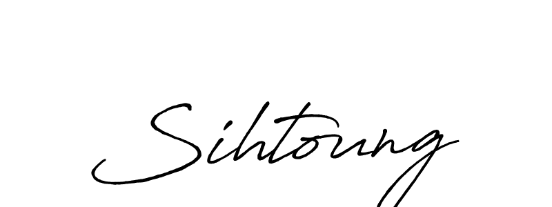 Use a signature maker to create a handwritten signature online. With this signature software, you can design (Antro_Vectra_Bolder) your own signature for name Sihtoung. Sihtoung signature style 7 images and pictures png