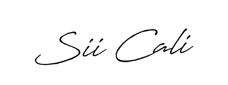 The best way (Antro_Vectra_Bolder) to make a short signature is to pick only two or three words in your name. The name Sii Cali include a total of six letters. For converting this name. Sii Cali signature style 7 images and pictures png