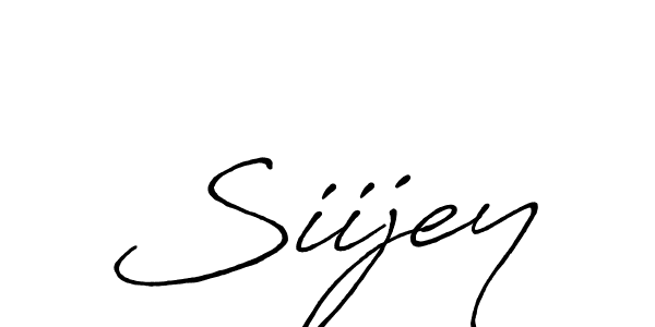 How to make Siijey name signature. Use Antro_Vectra_Bolder style for creating short signs online. This is the latest handwritten sign. Siijey signature style 7 images and pictures png