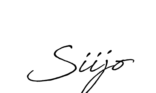 Create a beautiful signature design for name Siijo. With this signature (Antro_Vectra_Bolder) fonts, you can make a handwritten signature for free. Siijo signature style 7 images and pictures png