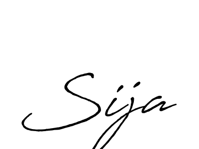 Use a signature maker to create a handwritten signature online. With this signature software, you can design (Antro_Vectra_Bolder) your own signature for name Sija. Sija signature style 7 images and pictures png