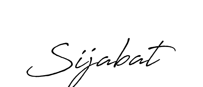 Create a beautiful signature design for name Sijabat. With this signature (Antro_Vectra_Bolder) fonts, you can make a handwritten signature for free. Sijabat signature style 7 images and pictures png