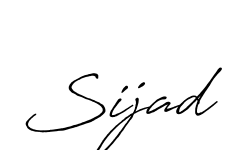 Create a beautiful signature design for name Sijad. With this signature (Antro_Vectra_Bolder) fonts, you can make a handwritten signature for free. Sijad signature style 7 images and pictures png