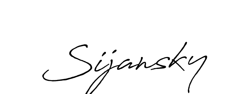 Once you've used our free online signature maker to create your best signature Antro_Vectra_Bolder style, it's time to enjoy all of the benefits that Sijansky name signing documents. Sijansky signature style 7 images and pictures png
