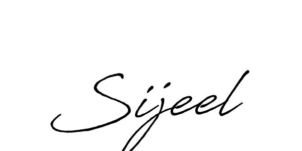Create a beautiful signature design for name Sijeel. With this signature (Antro_Vectra_Bolder) fonts, you can make a handwritten signature for free. Sijeel signature style 7 images and pictures png