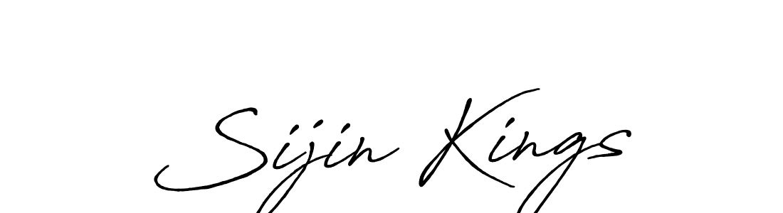 Design your own signature with our free online signature maker. With this signature software, you can create a handwritten (Antro_Vectra_Bolder) signature for name Sijin Kings. Sijin Kings signature style 7 images and pictures png