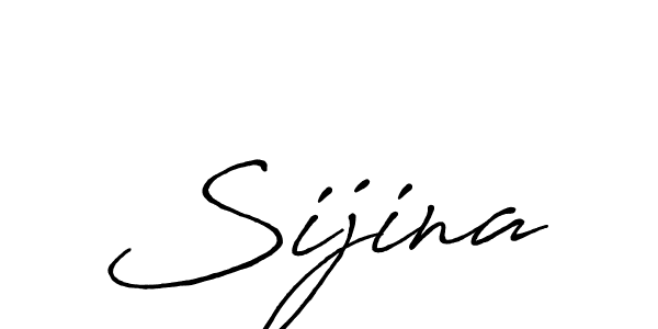 Sijina stylish signature style. Best Handwritten Sign (Antro_Vectra_Bolder) for my name. Handwritten Signature Collection Ideas for my name Sijina. Sijina signature style 7 images and pictures png
