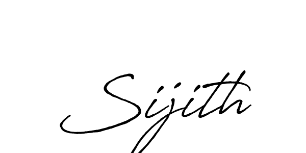 Use a signature maker to create a handwritten signature online. With this signature software, you can design (Antro_Vectra_Bolder) your own signature for name Sijith. Sijith signature style 7 images and pictures png