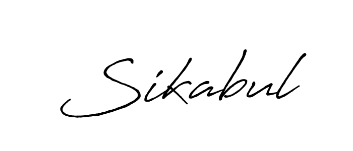 The best way (Antro_Vectra_Bolder) to make a short signature is to pick only two or three words in your name. The name Sikabul include a total of six letters. For converting this name. Sikabul signature style 7 images and pictures png