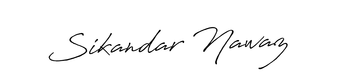 Antro_Vectra_Bolder is a professional signature style that is perfect for those who want to add a touch of class to their signature. It is also a great choice for those who want to make their signature more unique. Get Sikandar Nawaz name to fancy signature for free. Sikandar Nawaz signature style 7 images and pictures png