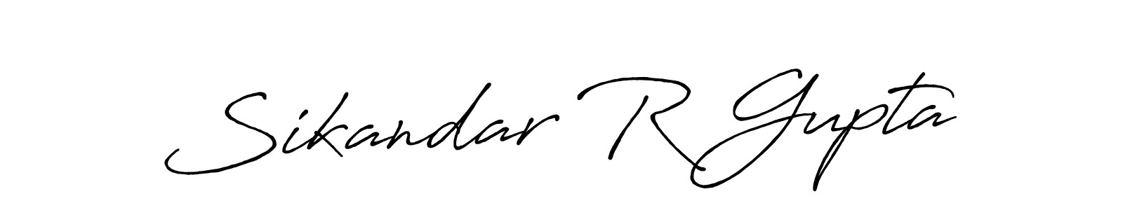 Design your own signature with our free online signature maker. With this signature software, you can create a handwritten (Antro_Vectra_Bolder) signature for name Sikandar R Gupta. Sikandar R Gupta signature style 7 images and pictures png