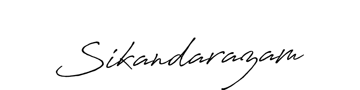 Use a signature maker to create a handwritten signature online. With this signature software, you can design (Antro_Vectra_Bolder) your own signature for name Sikandarazam. Sikandarazam signature style 7 images and pictures png