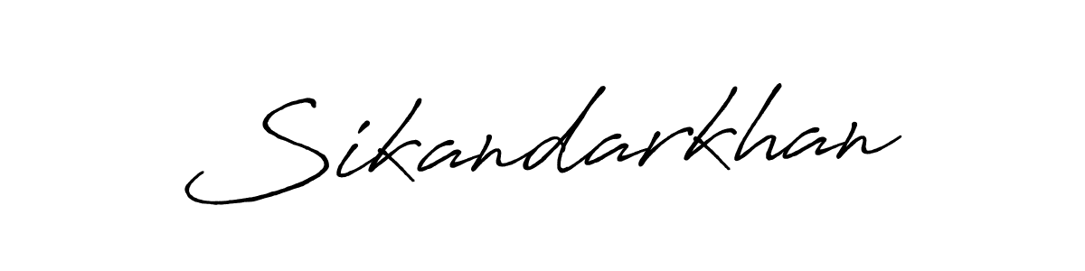 Sikandarkhan stylish signature style. Best Handwritten Sign (Antro_Vectra_Bolder) for my name. Handwritten Signature Collection Ideas for my name Sikandarkhan. Sikandarkhan signature style 7 images and pictures png