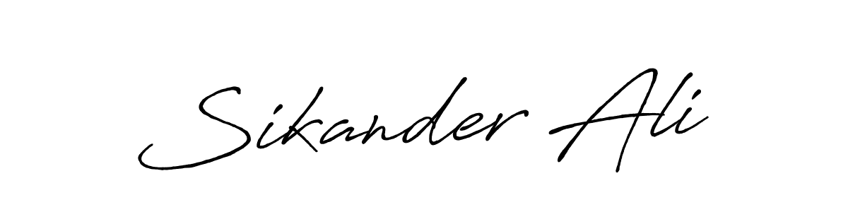 Similarly Antro_Vectra_Bolder is the best handwritten signature design. Signature creator online .You can use it as an online autograph creator for name Sikander Ali. Sikander Ali signature style 7 images and pictures png