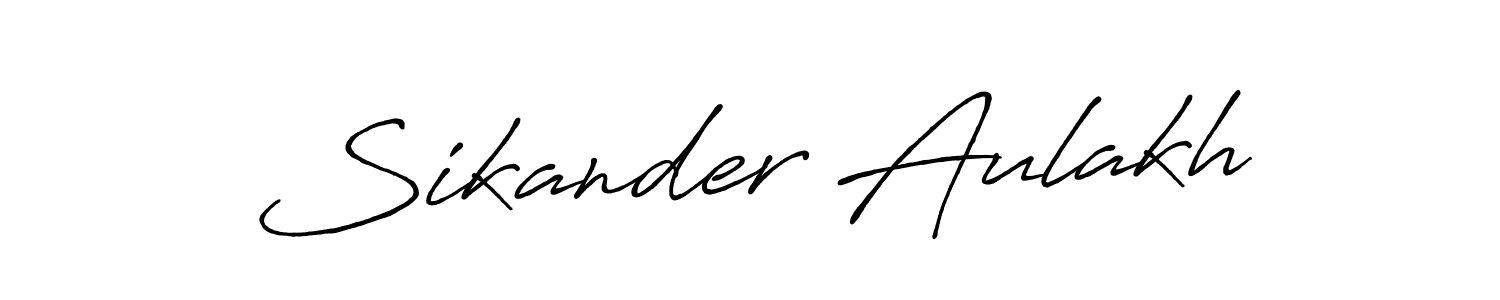 You should practise on your own different ways (Antro_Vectra_Bolder) to write your name (Sikander Aulakh) in signature. don't let someone else do it for you. Sikander Aulakh signature style 7 images and pictures png