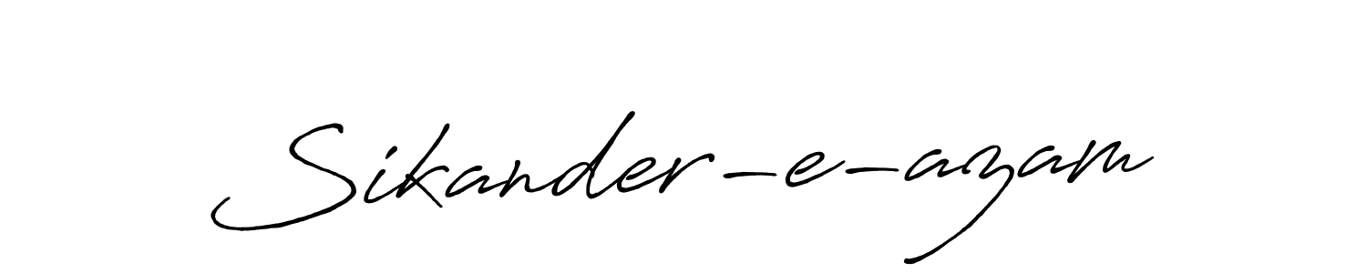 Sikander-e-azam stylish signature style. Best Handwritten Sign (Antro_Vectra_Bolder) for my name. Handwritten Signature Collection Ideas for my name Sikander-e-azam. Sikander-e-azam signature style 7 images and pictures png