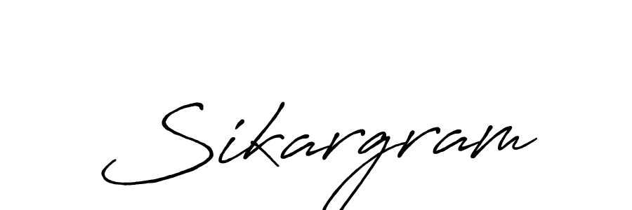 Make a beautiful signature design for name Sikargram. With this signature (Antro_Vectra_Bolder) style, you can create a handwritten signature for free. Sikargram signature style 7 images and pictures png