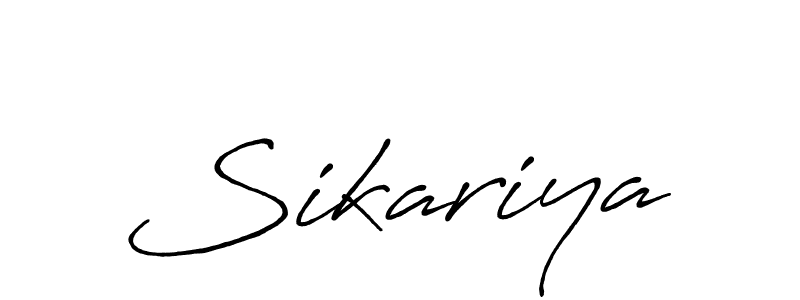 Design your own signature with our free online signature maker. With this signature software, you can create a handwritten (Antro_Vectra_Bolder) signature for name Sikariya. Sikariya signature style 7 images and pictures png