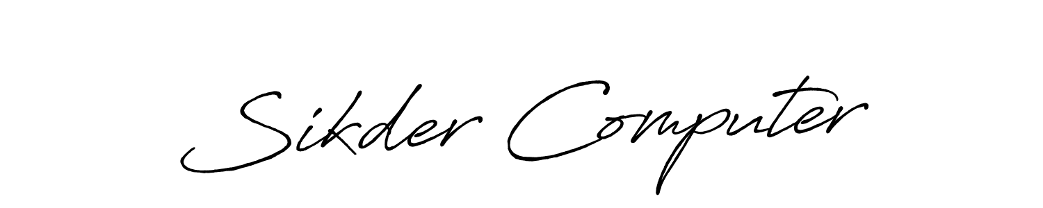 Make a beautiful signature design for name Sikder Computer. Use this online signature maker to create a handwritten signature for free. Sikder Computer signature style 7 images and pictures png