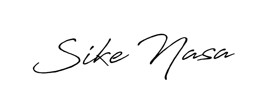 How to make Sike Nasa name signature. Use Antro_Vectra_Bolder style for creating short signs online. This is the latest handwritten sign. Sike Nasa signature style 7 images and pictures png