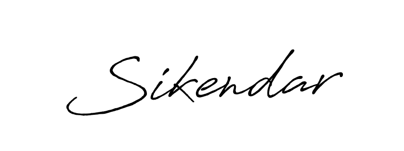 Use a signature maker to create a handwritten signature online. With this signature software, you can design (Antro_Vectra_Bolder) your own signature for name Sikendar. Sikendar signature style 7 images and pictures png