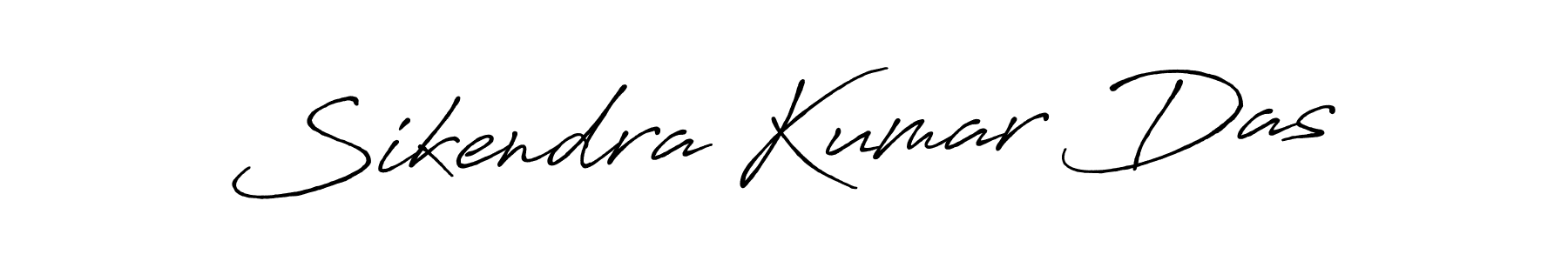 Make a beautiful signature design for name Sikendra Kumar Das. With this signature (Antro_Vectra_Bolder) style, you can create a handwritten signature for free. Sikendra Kumar Das signature style 7 images and pictures png