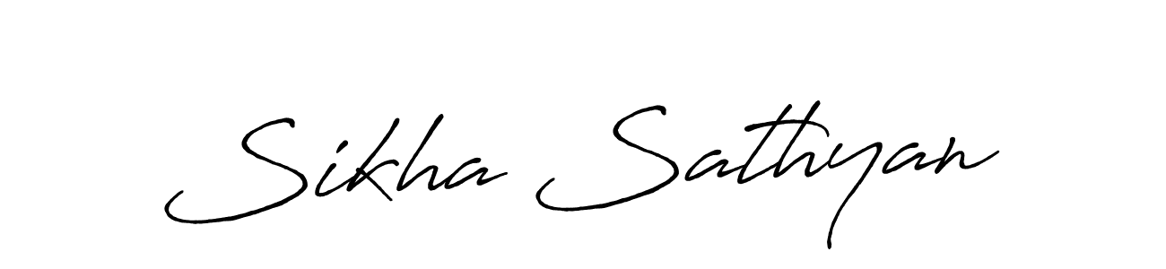 The best way (Antro_Vectra_Bolder) to make a short signature is to pick only two or three words in your name. The name Sikha Sathyan include a total of six letters. For converting this name. Sikha Sathyan signature style 7 images and pictures png