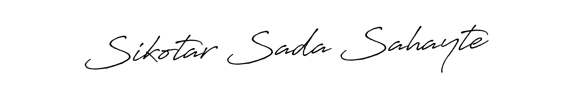 Use a signature maker to create a handwritten signature online. With this signature software, you can design (Antro_Vectra_Bolder) your own signature for name Sikotar Sada Sahayte. Sikotar Sada Sahayte signature style 7 images and pictures png