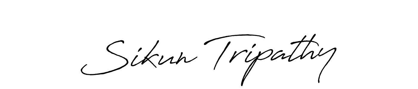 How to Draw Sikun Tripathy signature style? Antro_Vectra_Bolder is a latest design signature styles for name Sikun Tripathy. Sikun Tripathy signature style 7 images and pictures png