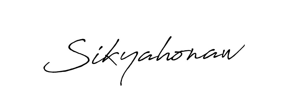 Design your own signature with our free online signature maker. With this signature software, you can create a handwritten (Antro_Vectra_Bolder) signature for name Sikyahonaw. Sikyahonaw signature style 7 images and pictures png