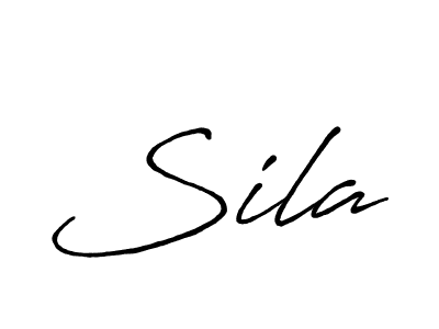 Use a signature maker to create a handwritten signature online. With this signature software, you can design (Antro_Vectra_Bolder) your own signature for name Sila. Sila signature style 7 images and pictures png