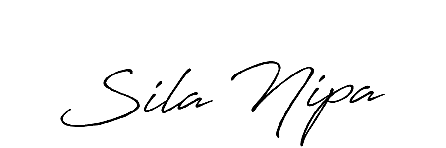You should practise on your own different ways (Antro_Vectra_Bolder) to write your name (Sila Nipa) in signature. don't let someone else do it for you. Sila Nipa signature style 7 images and pictures png