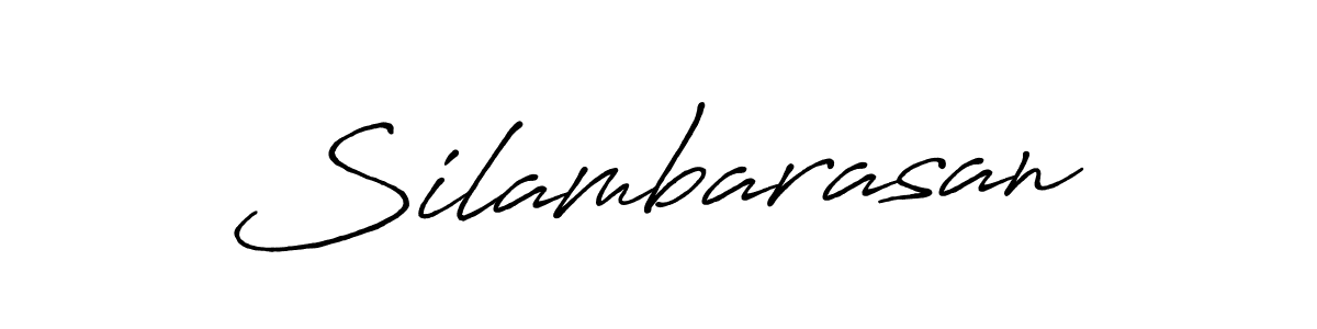 Make a beautiful signature design for name Silambarasan. With this signature (Antro_Vectra_Bolder) style, you can create a handwritten signature for free. Silambarasan signature style 7 images and pictures png