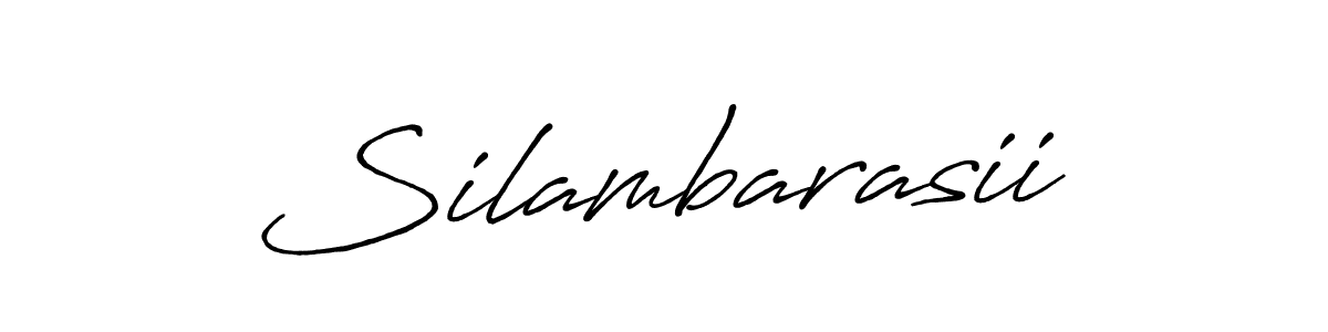 How to make Silambarasii signature? Antro_Vectra_Bolder is a professional autograph style. Create handwritten signature for Silambarasii name. Silambarasii signature style 7 images and pictures png