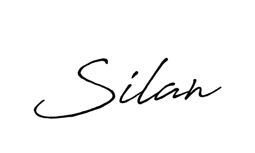 Create a beautiful signature design for name Silan. With this signature (Antro_Vectra_Bolder) fonts, you can make a handwritten signature for free. Silan signature style 7 images and pictures png
