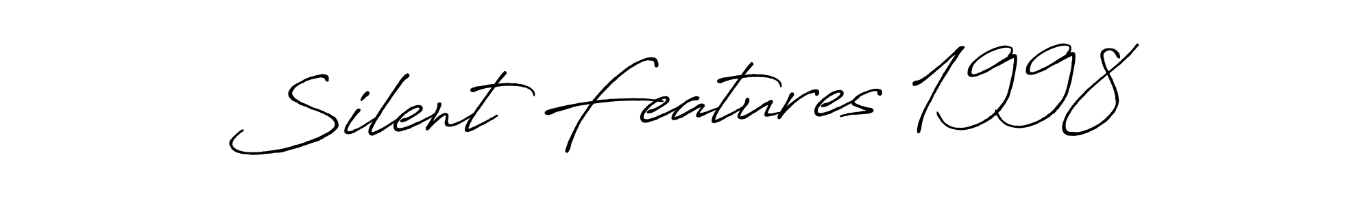 Similarly Antro_Vectra_Bolder is the best handwritten signature design. Signature creator online .You can use it as an online autograph creator for name Silent Features 1998. Silent Features 1998 signature style 7 images and pictures png