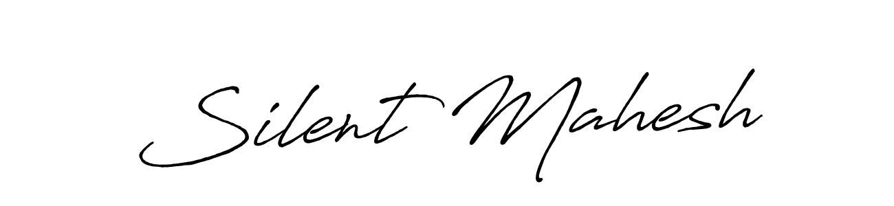 Similarly Antro_Vectra_Bolder is the best handwritten signature design. Signature creator online .You can use it as an online autograph creator for name Silent Mahesh. Silent Mahesh signature style 7 images and pictures png
