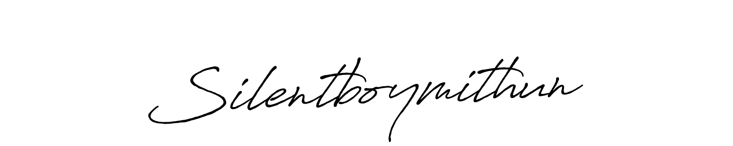 Antro_Vectra_Bolder is a professional signature style that is perfect for those who want to add a touch of class to their signature. It is also a great choice for those who want to make their signature more unique. Get Silentboymithun name to fancy signature for free. Silentboymithun signature style 7 images and pictures png