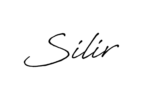 How to make Silir signature? Antro_Vectra_Bolder is a professional autograph style. Create handwritten signature for Silir name. Silir signature style 7 images and pictures png